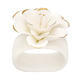 GreenGate Prsteň na obrúsok Napkin ring Flower white w/gold - 1/2