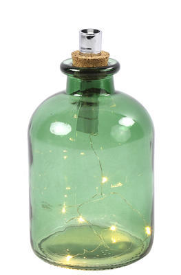 Fľaška sklo OLEG  s LED svetielkom - 1