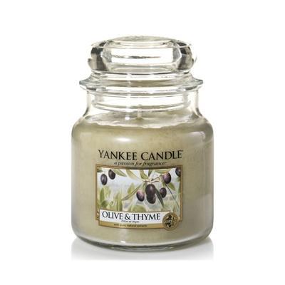 Yankee Candle Olive & Thyme, stredná