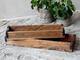 Stará  drevená bednička  42,5cm alebo 37,5cm, veľká 42,5cm x 5cm x 12,5cm - 1/2