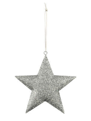 Vianočná ozdoba na stromček trblietavá hviezda 11,5cm