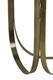 Konzola, príručný stolík BUBISA Ø40x80cm čierne sklo-antique bronze - 3/3